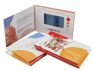 Innovative video marketing product 7 inch videopak video brochure mailer with multipage booklet